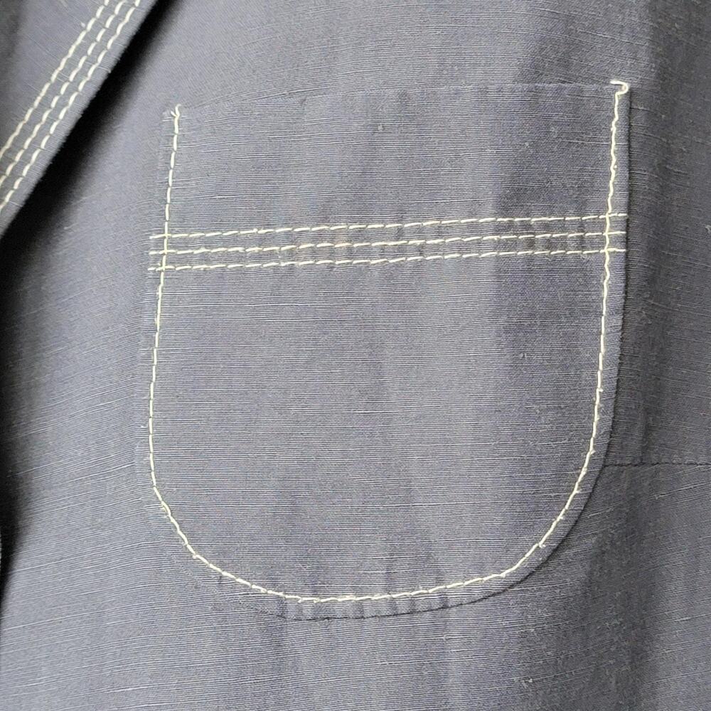 VTG French Silk Linen Jacket - Picture 6 of 10